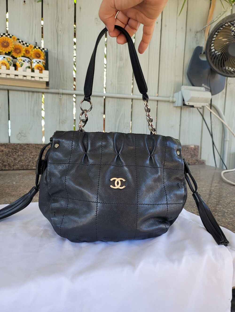 Chanel Black Quilted Leather Shoulder Bag